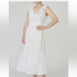 J. Crew White Lace Maxi Dress